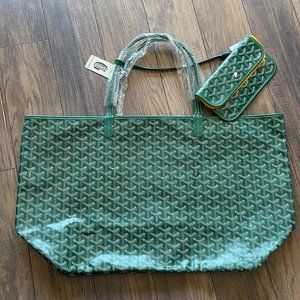 NWT Goyard St. Louis Tote bag GM Green
